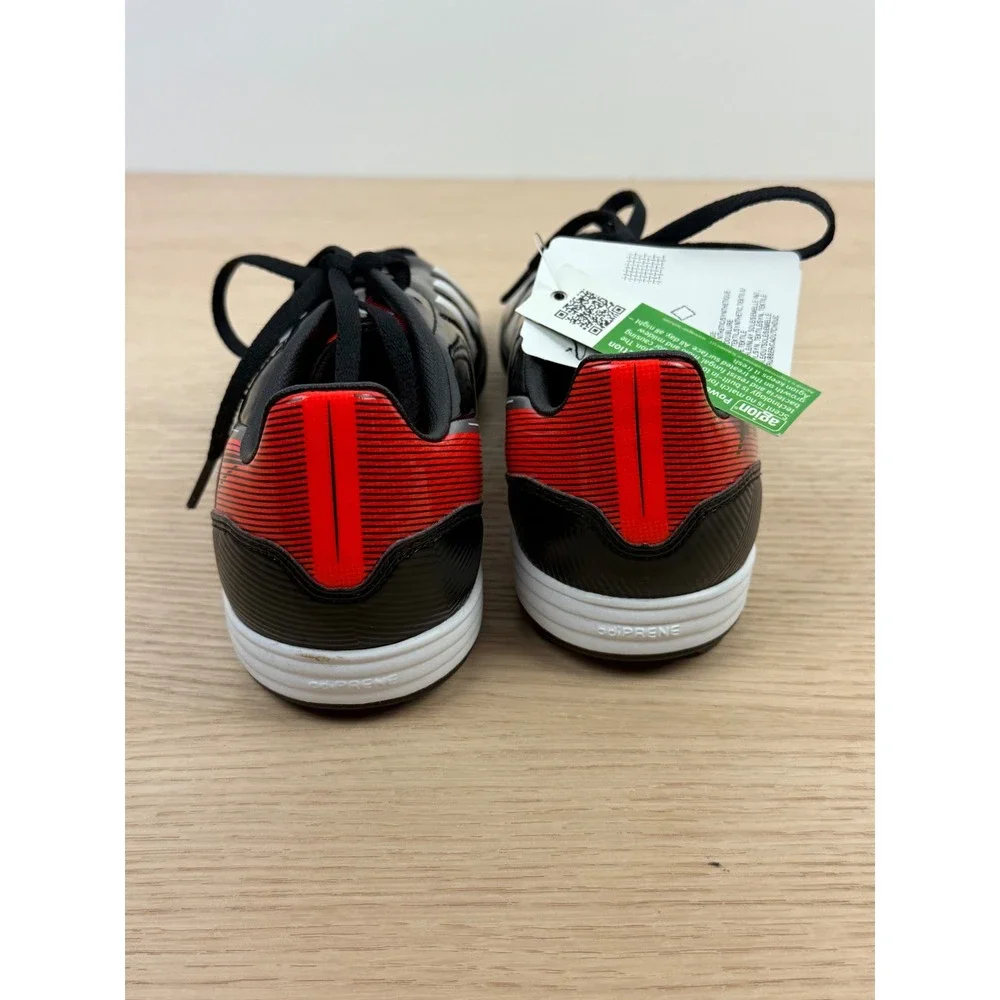 Adidas NWT‎ F10 TRX TF J Soccer Shoes Black White Red Youth Turf Trainers Size 5
